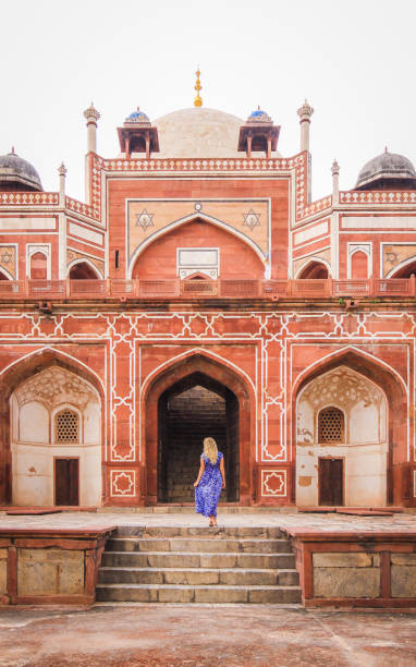 Girl in India Sightseeing