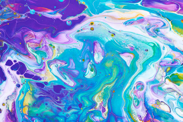 istock Abstract colorful background, wallpaper, texture. Mixing  paints. Modern art. Marble texture 907617478