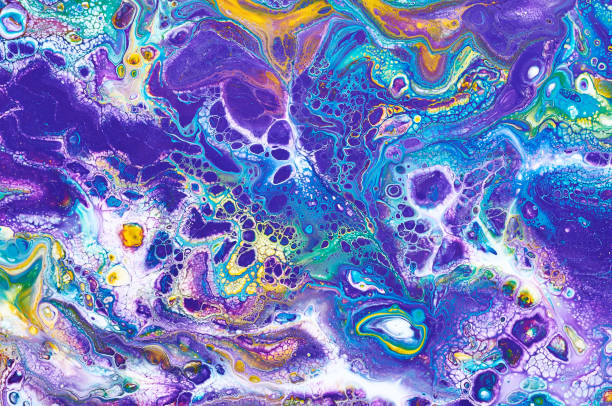 istock Abstract colorful background, wallpaper, texture. Mixing  paints. Modern art. Marble texture 907618064