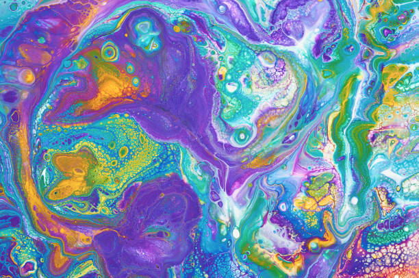 istock Abstract colorful background, wallpaper, texture. Mixing  paints. Modern art. Marble texture 907621930