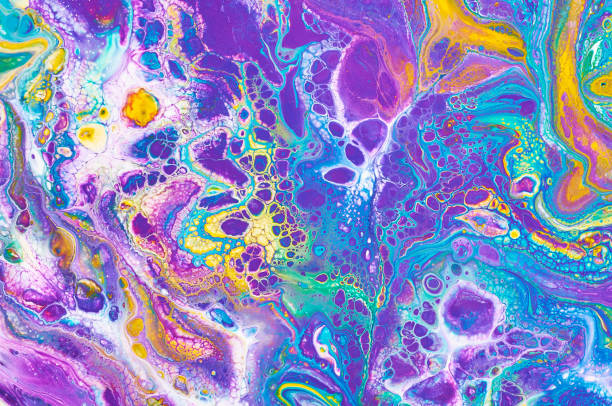 istock Abstract colorful background, wallpaper, texture. Mixing  paints. Modern art. Marble texture 907621932