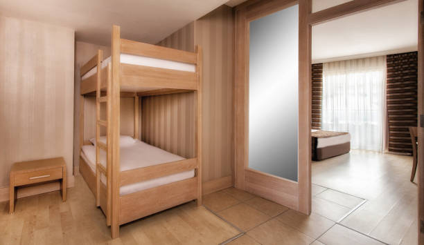istock Luxury hotel Bedroom Interior with a Bed 907626858