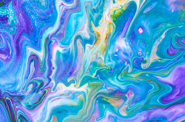 istock Abstract colorful background, wallpaper, texture. Mixing  paints. Modern art. Marble texture 907627552