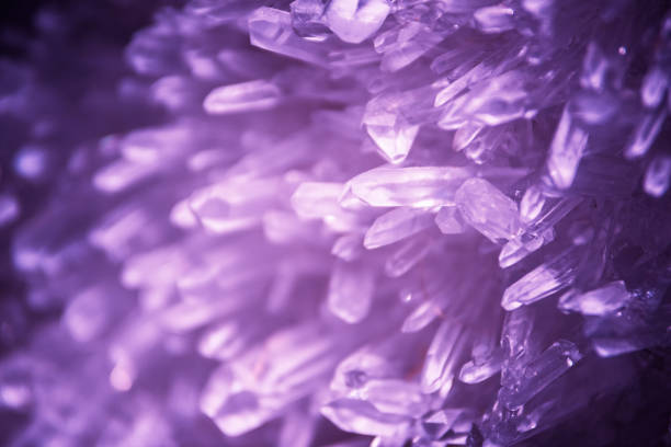 bright violet texture from purple crystal