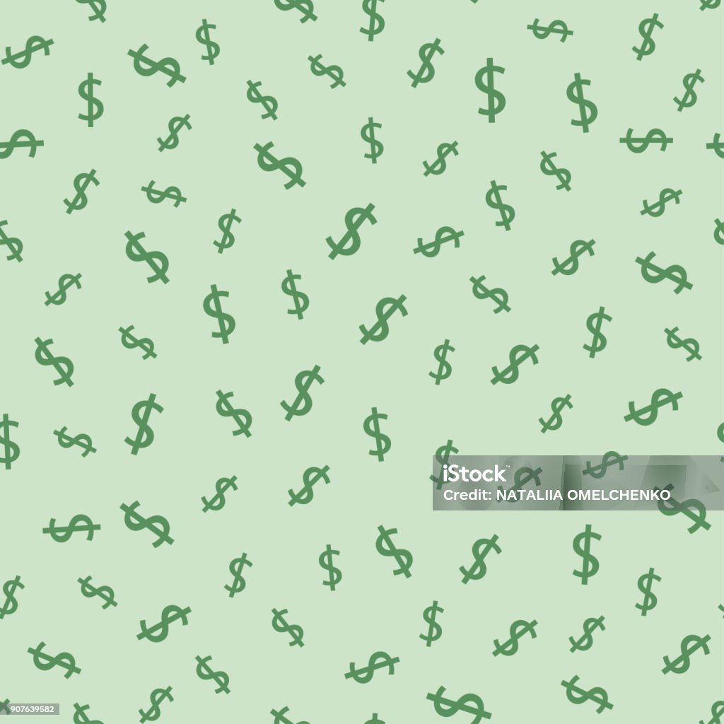 Doller Pattern Dollar Seamless Pattern Background Vector Illustration Stock ...