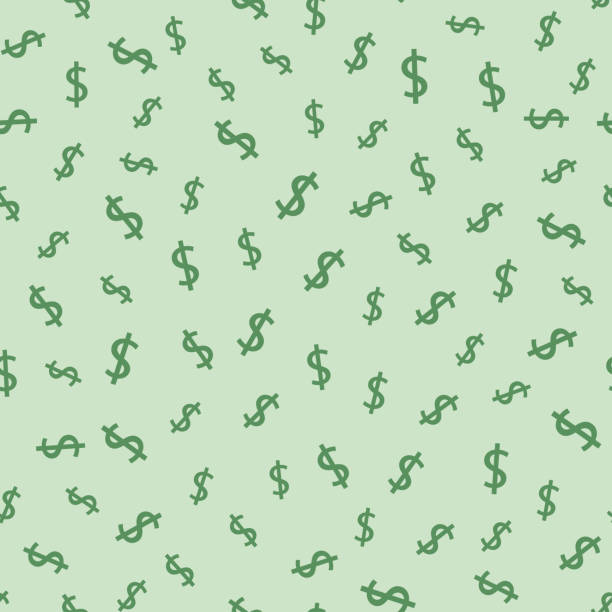 Dollar seamless pattern background. Vector illustration Dollar seamless pattern background. Vector illustration currency symbol stock illustrations