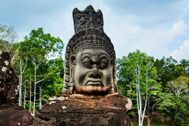 istock Historic building in Angkor wat Thom Cambodia 907645848