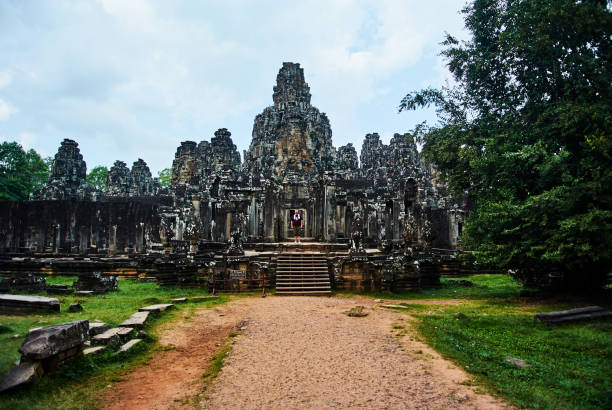 istock Historic building in Angkor wat Thom Cambodia 907646418
