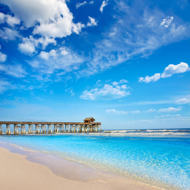 Cocoa Beach pier in Cape Canaveral of Florida near Orlando