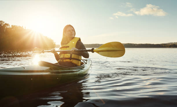 istock Out on the water is where she comes to think 907649920