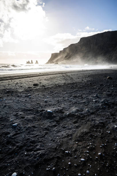 Reynisdrangar coast and rock formations in Iceland