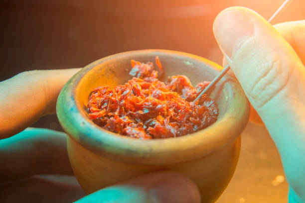 istock process of cooking shisha, hookah bowl 907667156