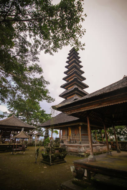 istock Balinese Temple Pagoda in Sunset 907676126