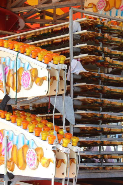 istock Parts of a carousel packed for transporting 907677316