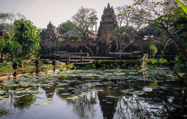 istock Saraswati Temple in Ubud Bali with Pond 907677544