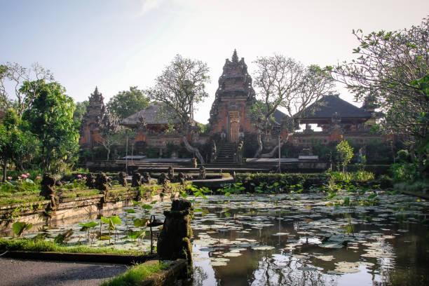 istock Saraswati Temple in Ubud Bali with Pond 907677568