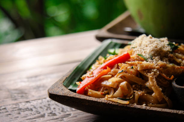 istock Pad Thai Noodles on plate 907677690