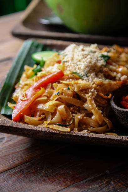 istock Pad Thai Noodles on plate 907677696