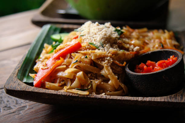 istock Pad Thai Noodles on plate 907677702