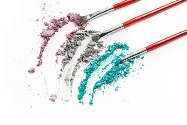 istock The colored eyeshadow crushed on white close up for background 907687286