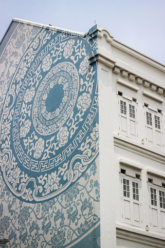 Colorful Walls in Singapore's Chinatown