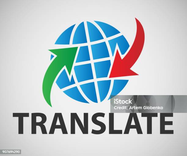 Translation Banner Stock Illustration - Download Image Now - Blue, Color Image, Green Color