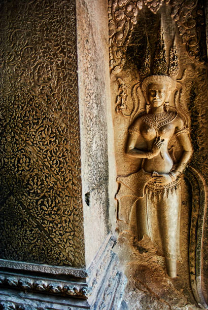 istock Historic building in Angkor wat Thom Cambodia 907716958