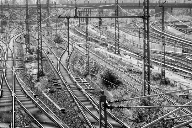 istock High Angle View Of Railroad Tracks 907729948