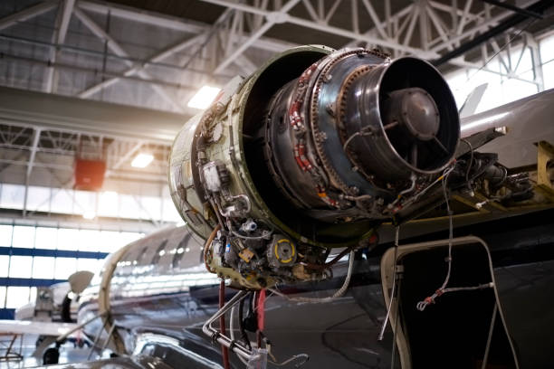 istock Aircraft in the hangar 907753572