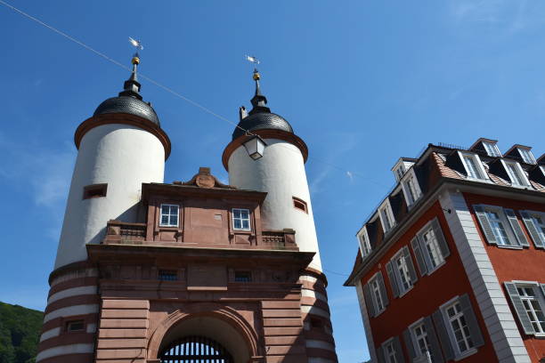 Karl Theodor Bridge Old Bridge over Neckar River, Heidelberg, Germany