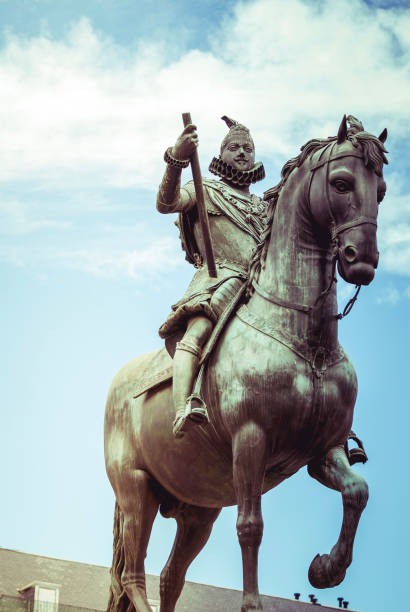 istock Madrid Plaza Mayor with statue of king Philips III 907787188