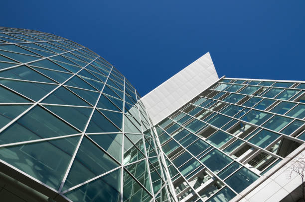 istock Business building and blue sky 907819914