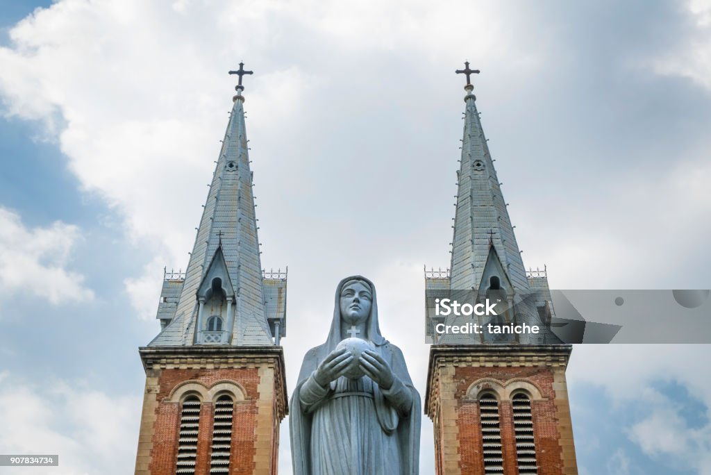 Notre Dame cathedral in Ho Chi Minh City, Vietnam Notre Dame cathedral in Ho Chi Minh City, Vietnam. Architecture Stock Photo