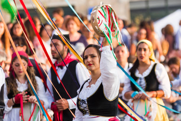 August 17, 2017 - Polizzi Genersosa, Palermo - Italy: A popular manifestation dedicated to the typical Polizza product, hazelnuts, carnival shows and exhibitions of local and international folk groups