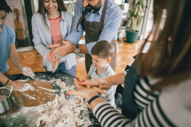 istock Fun cooking day with family 907845732