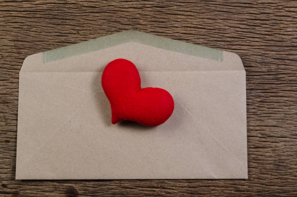istock heart in envelope , valentine concept 907848136
