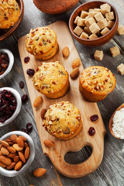 istock Muffins with dried fruits 907848344