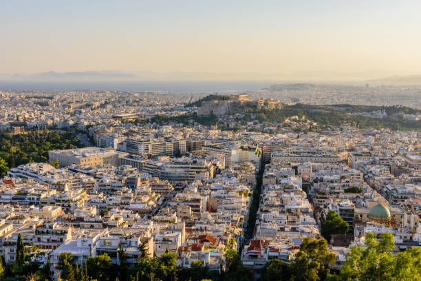 istock Aerial view of Athens 907852986