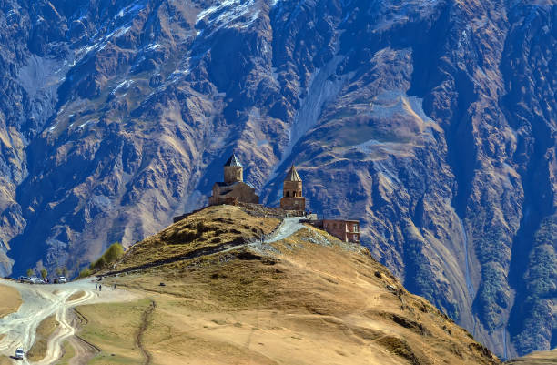 istock Gergeti Trinity Church, Georgia 907858500
