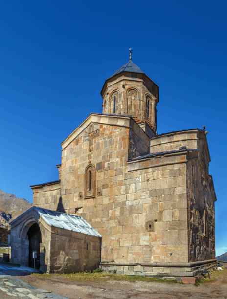 istock Gergeti Trinity Church, Georgia 907858846