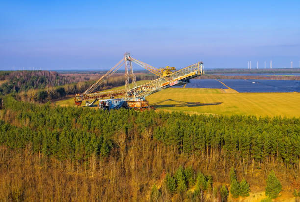 Meuro rotary excavator in Lusatian Lake District, Brandenburg