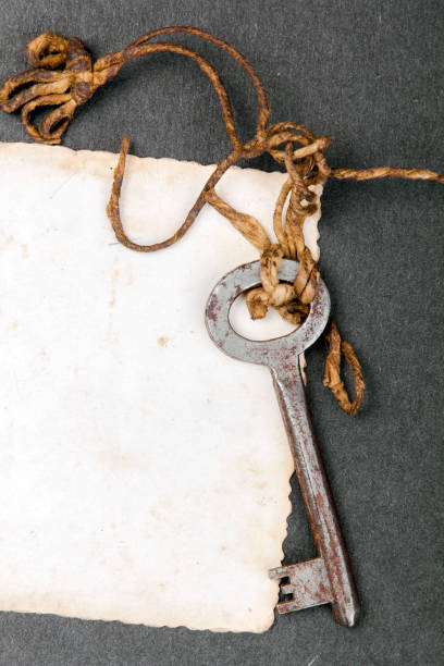istock Rusty key and empty photography as a memories metaphor 907861142