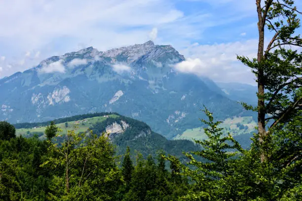 Scenic view of the Swiss Alps, Switzerland