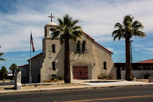 The Catholic Blessed Sacrament Church in Twentynine Palms California.