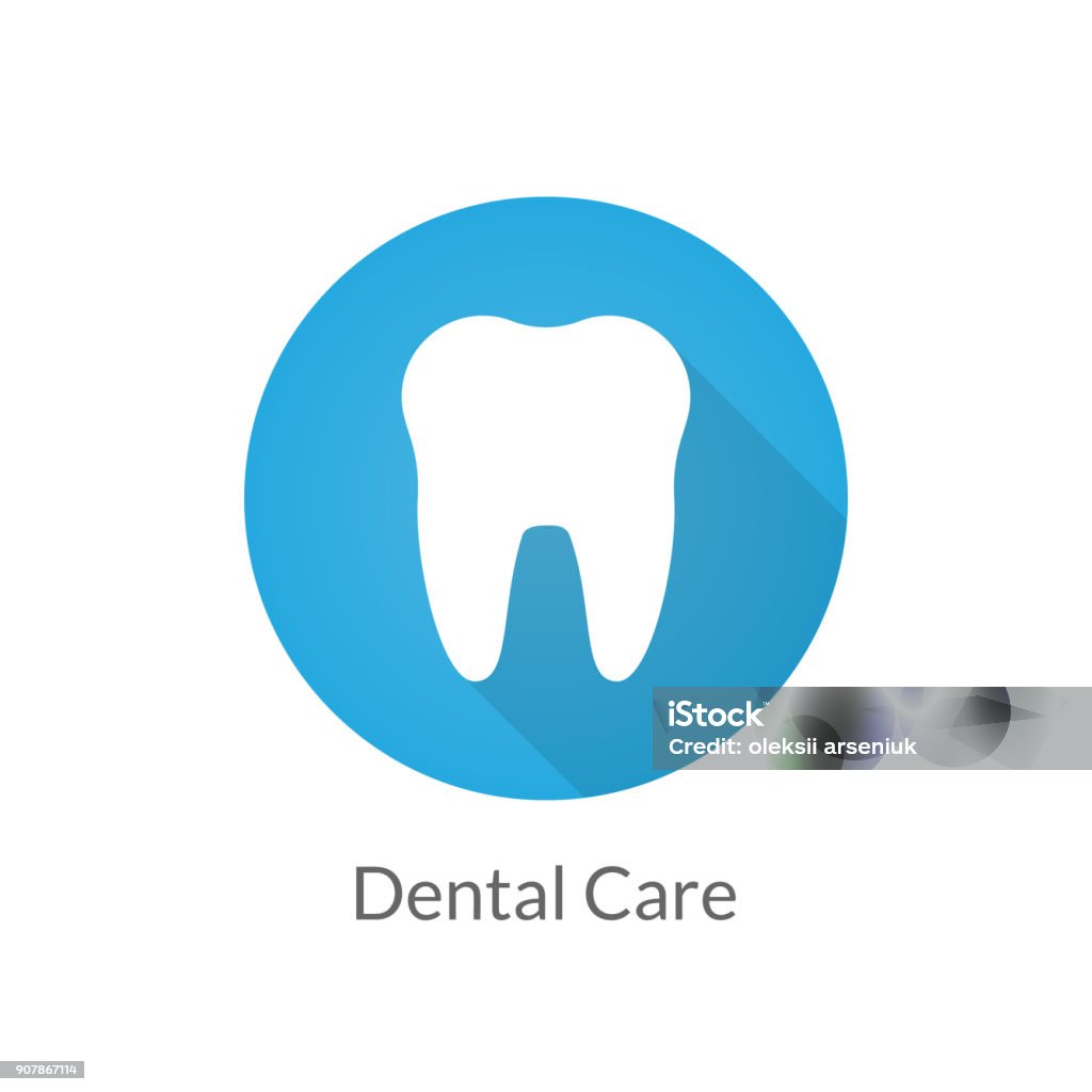 Dental care icon Dental care flat illustration icon for design Icon Symbol stock vector