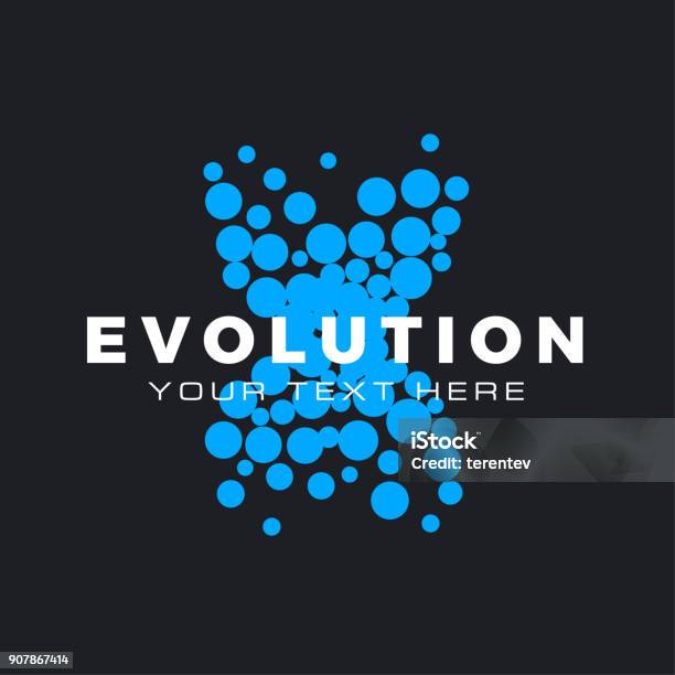 Logo Evolution Background Evolution Stock Illustration - Download Image Now - Evolution, Logo ...