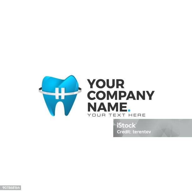 Vetores de Ícone De Dente e mais imagens de Dentista - Dentista, Logotipo, Abstrato