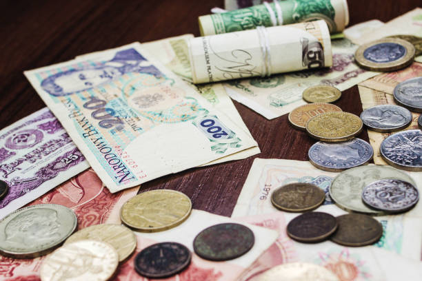istock The ancient money of different countries 907869300