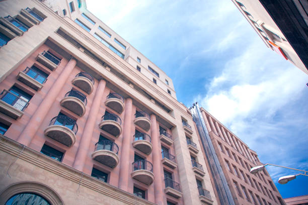 istock beautiful hight building with balcony 907869718