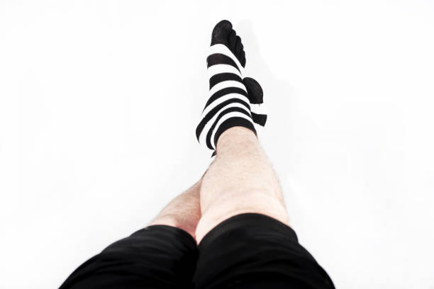 istock Legs in fashion and modern socks. 907871522